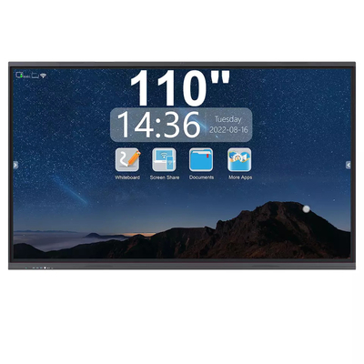 110inch todo em um tela plano interativo da placa esperta para o ensino