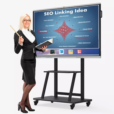 WIFI 2.4GHz 5GHz placa Digital Whiteboard interativo de Smart de 110 polegadas